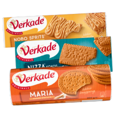 Verkade nobo sprits original, knappertjes,
Maria of nizza kokos
